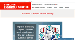 Desktop Screenshot of brilliantcustomerservice.com